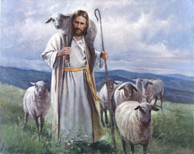 Image result for pictures of Jesus looking for lost sheep