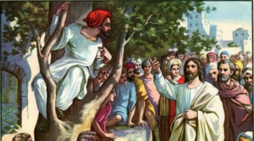 Zacchaeus in the Scyamore Tree Luke 19:2-5