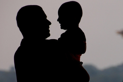 Father-child-shadows