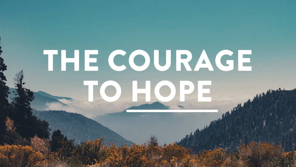 The Courage to Hope - Soul Shepherding